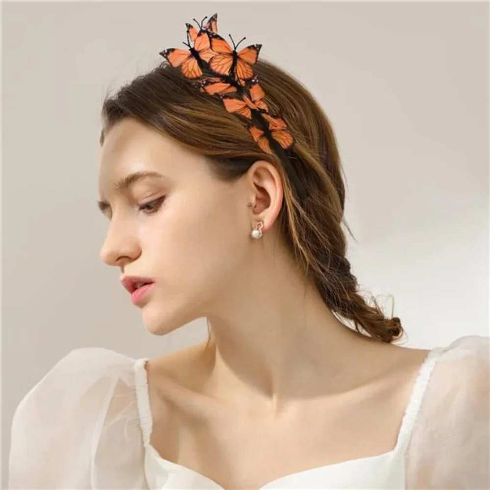 BUTTERFLIES Whimsical Headband Boho Headpiece Bohemian festival head band NWT